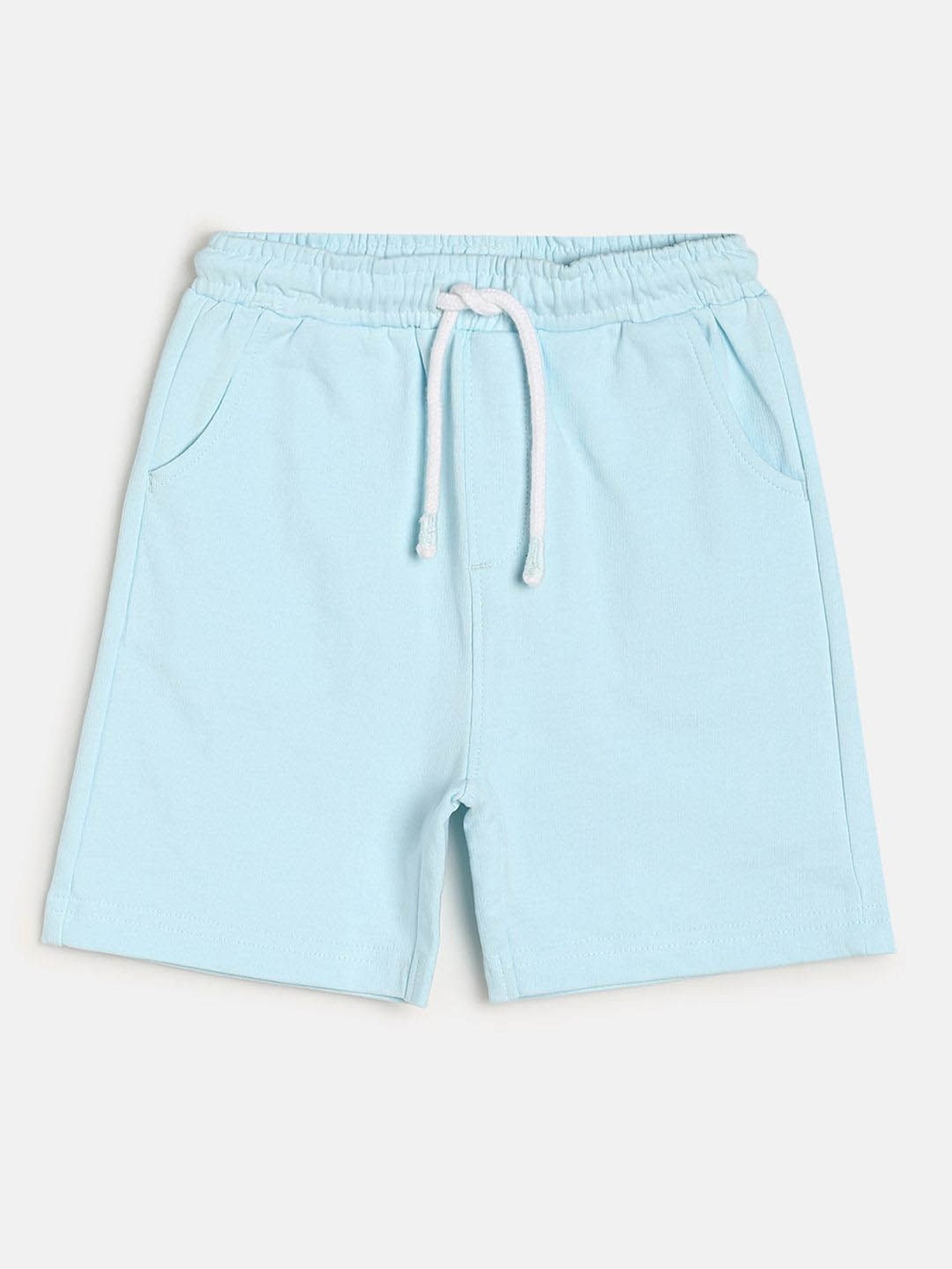 MINIKLUB Kids Light Blue Solid Shorts