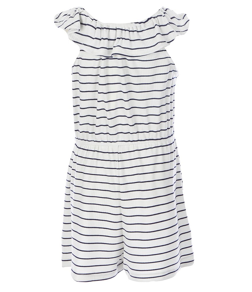 Habitual Big Girls 7-16 Ruffle-Trim Romper