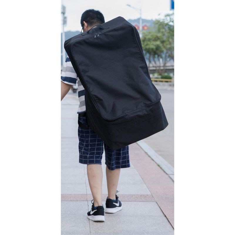 Black Children's Car Seat Travel and Storage Backpack Bag