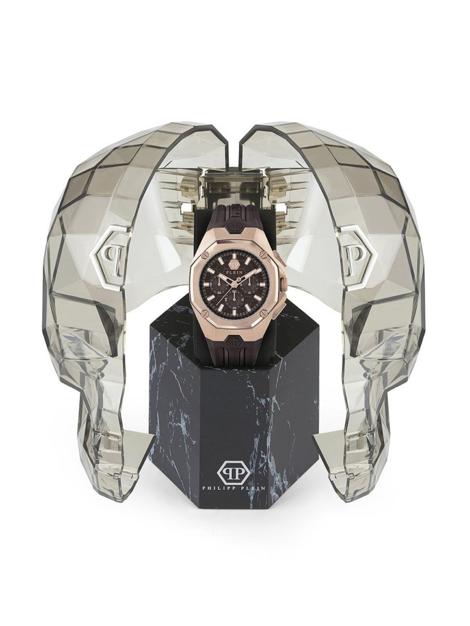 PHILIPP PLEIN Octagon Men Brown Round Dial Analog Watch - PWTBA0223