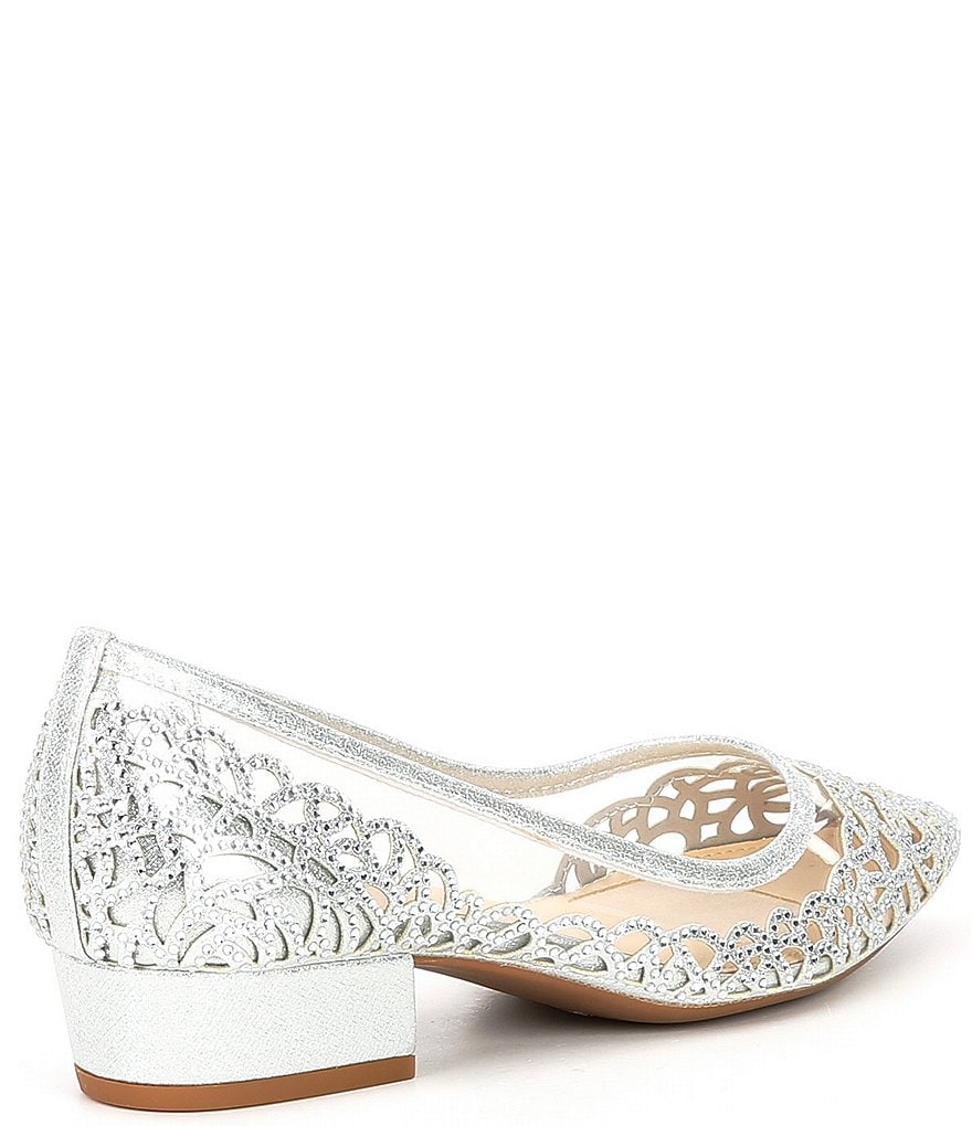 Pelle Moda Berlin Glitter Ankle Strap Pumps