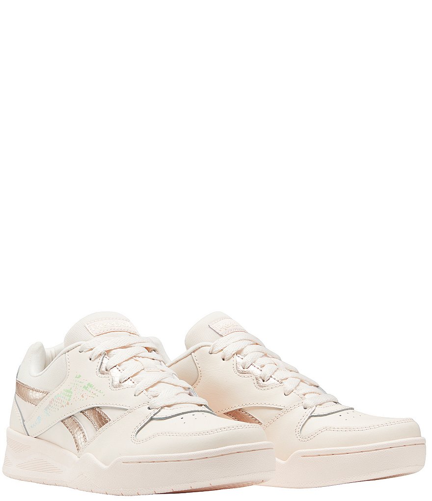 Reebok Women's Royal BB4500 Low 2 Metallic Detail Basketball Sneakers