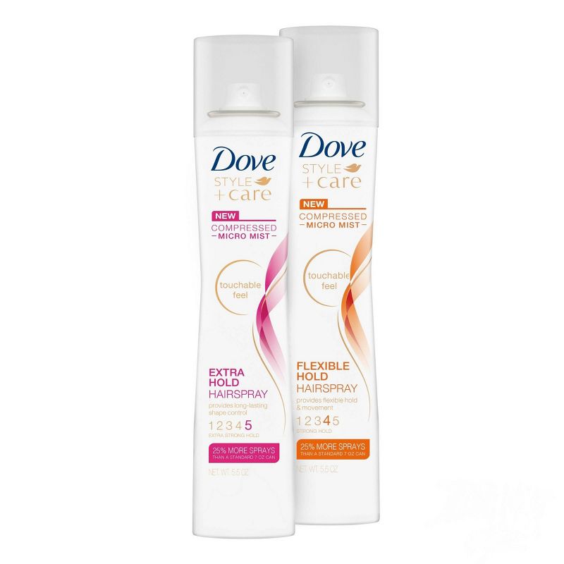 Dove Style + Care Compressed Micro Mist Flexible Hold Hairspray - 5.5oz
