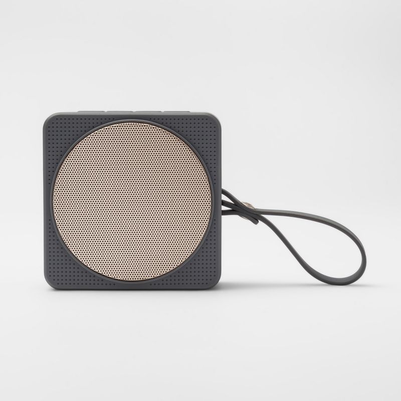 heyday™ Small Portable Bluetooth Speaker with Loop - Gray/Gold