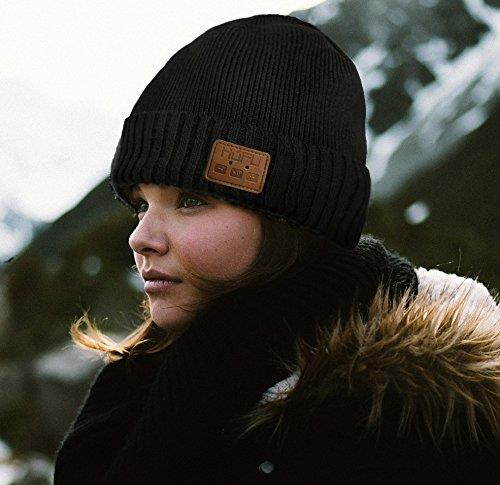 High Quality Sound Stereo Bluetooth Beanie Hat [Black] - Wireless, Comfortable And Highly Compatible With A Wide Range Of Devices