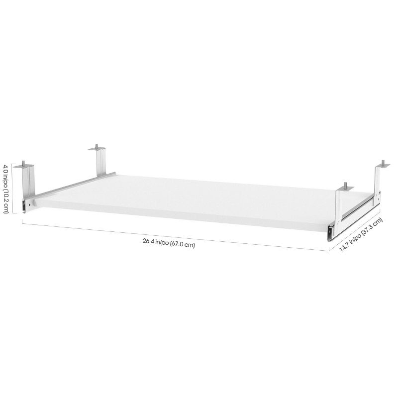 Pro Concept Plus Keyboard Shelf White - Bestar