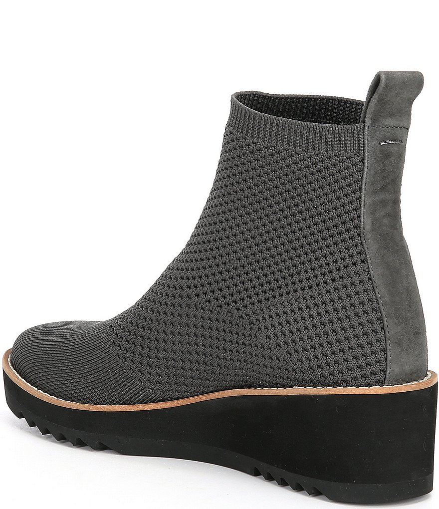 Eileen Fisher London Recycled Stretch Knit Wedge Boots