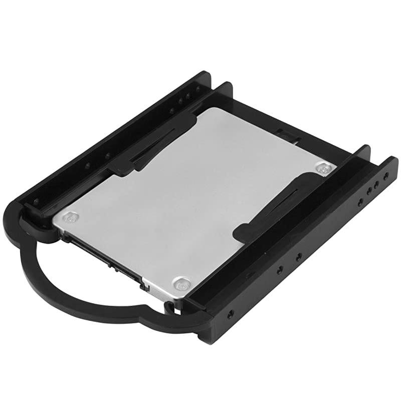 com 25 HDD SDD Mounting Bracket for 35 Drive Bay Toolless Installation 25 Inch SSD HDD Adapter Bracket BRACKET125PT Black