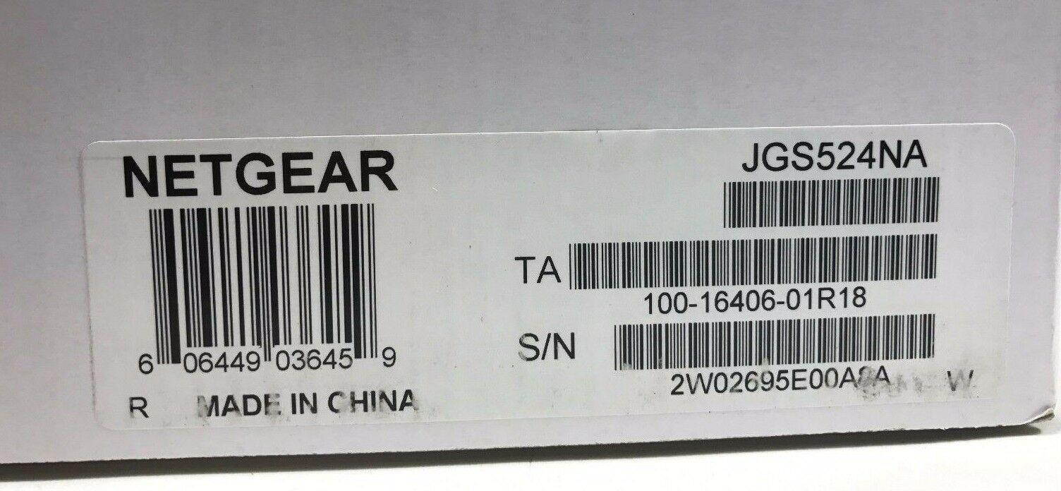 NETGEAR - JGS524NA - ProSAFE 24-Port Gigabit Rackmount Switch 10/100/1000 Mbps