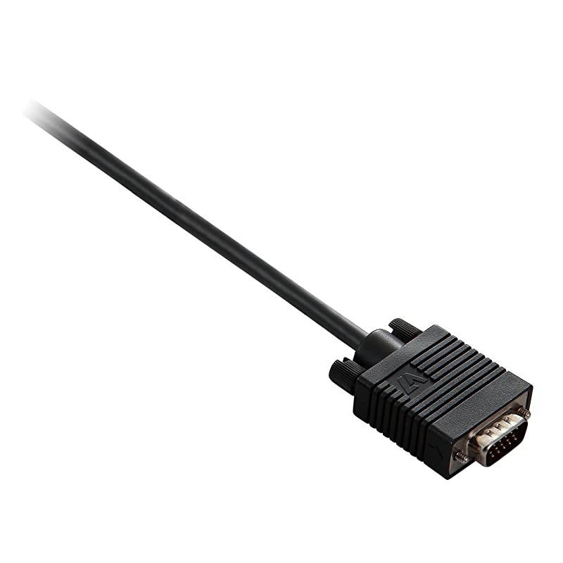 Standard VGA Video Cable 6ft MM for Connecting VGA equipped PC or Laptop to Monitor TV or Projector N2VGA06FBLK Black