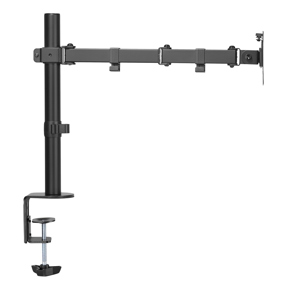 Amer Mounting EZCLAMP | Single Monitor Economical Articulating Arm | Supports 17&rdquo; - 32" Monitors