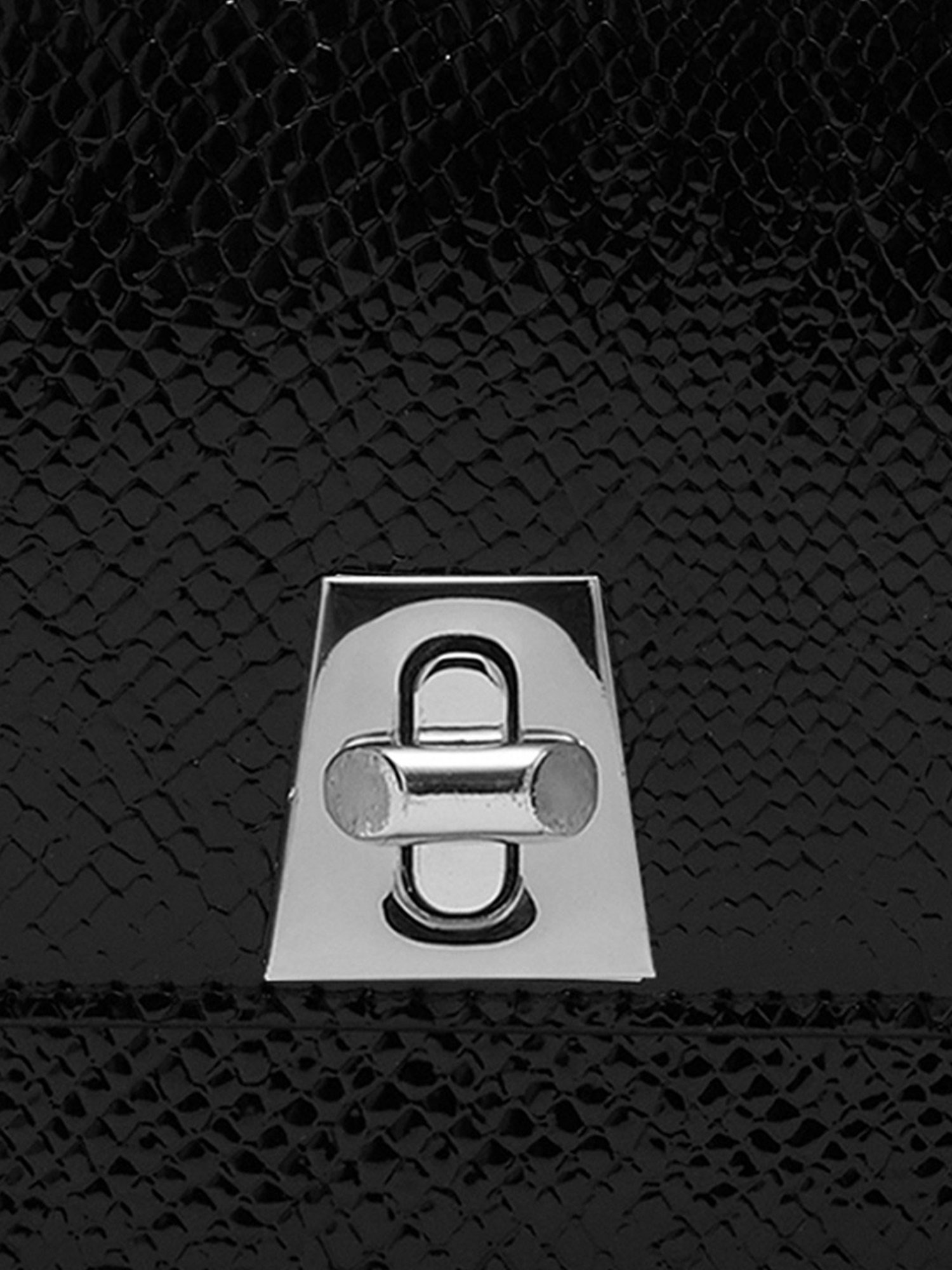 Miraggio Miley Black Textured Small Cross Body Bag