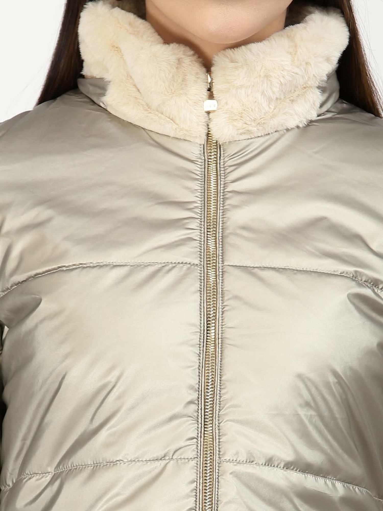 Juelle Light Olive Hooded Jacket