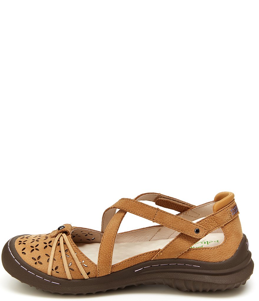 Jambu Pine Suede Cross Strap Mary Janes