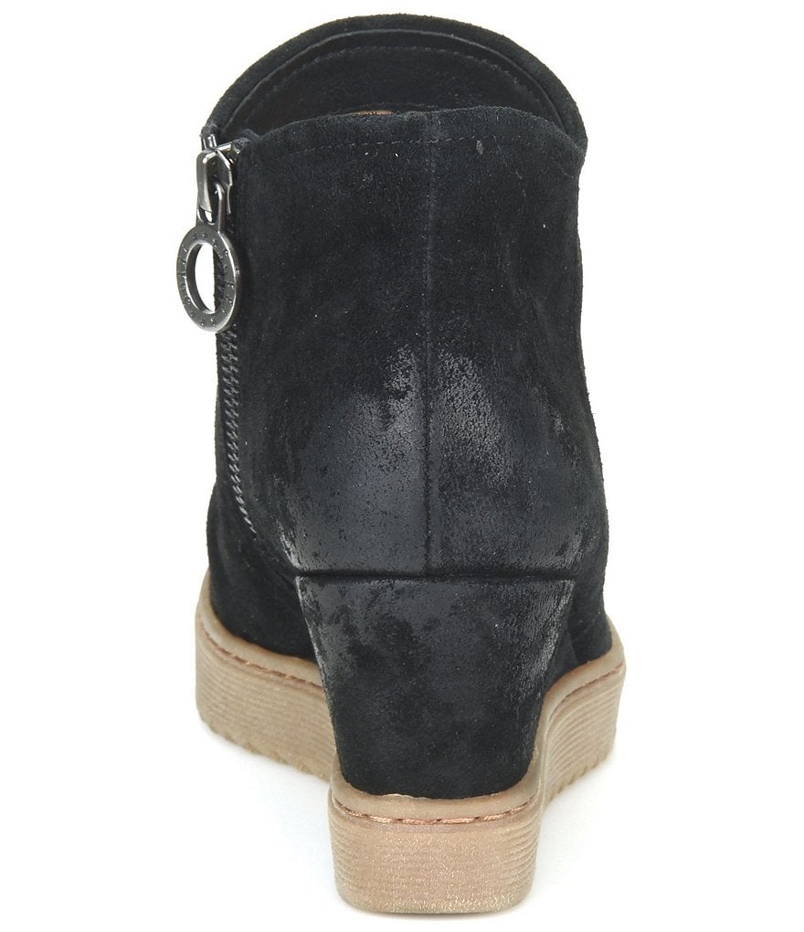 Sofft Siri Waterproof Suede Wedge Ankle Booties