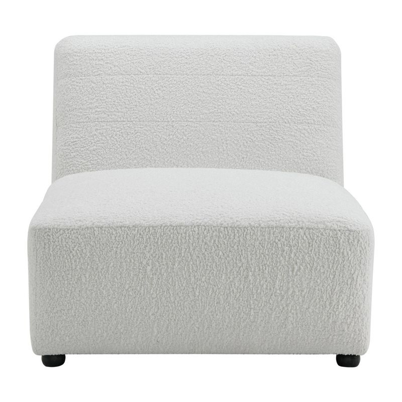Axelle Faux Sheep Accent Lounger White - Picket House Furnishings