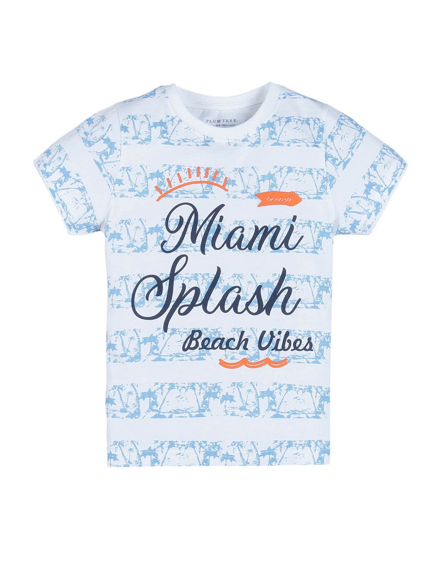 Plum Tree Boys Red & White Printed T-Shirt (Pack Of 2)