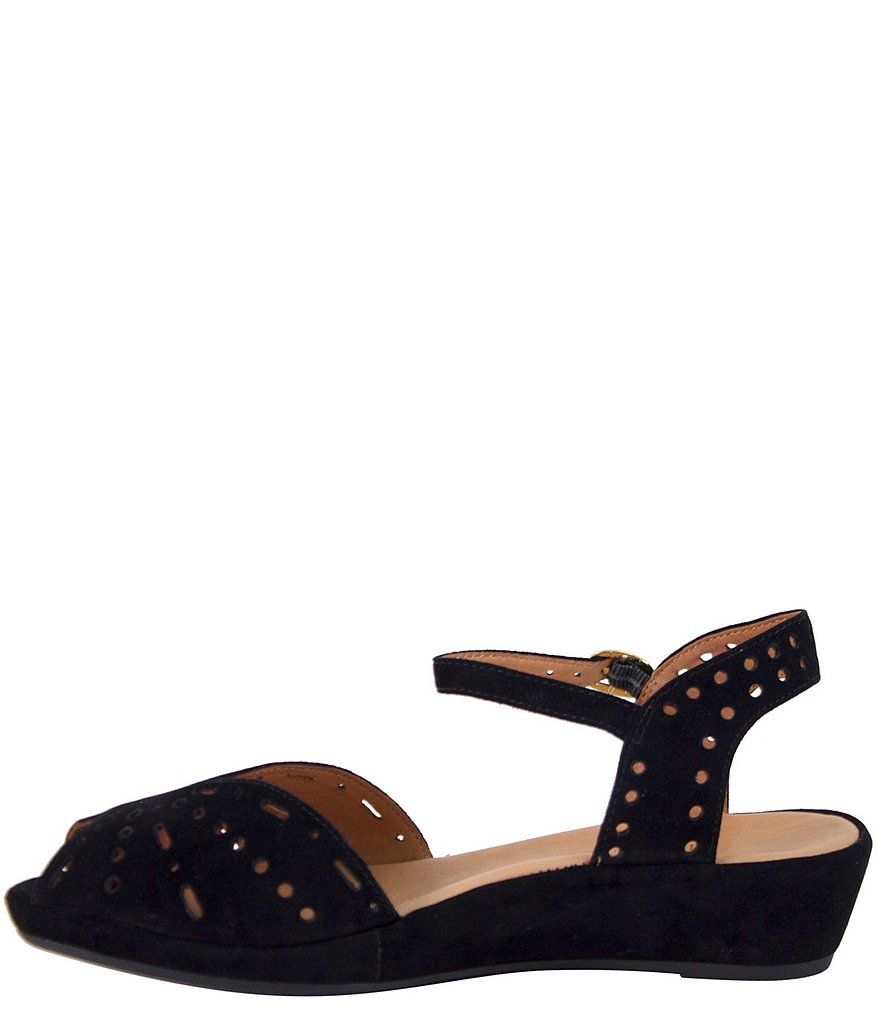 L'Amour Des Pieds Brenn Suede Wedge Sandals