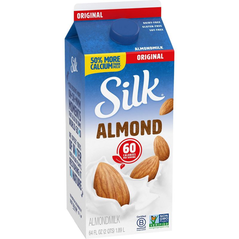 Silk Almond Original Almond Milk - 0.5gal