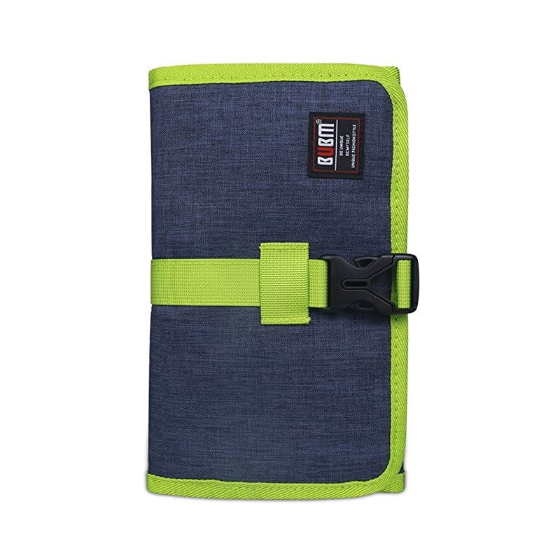 Electronic Organizer  Travel Cable BagUSB Drive Shuttle CaseElectronics Accessory Organizer for Home OfficeBlue