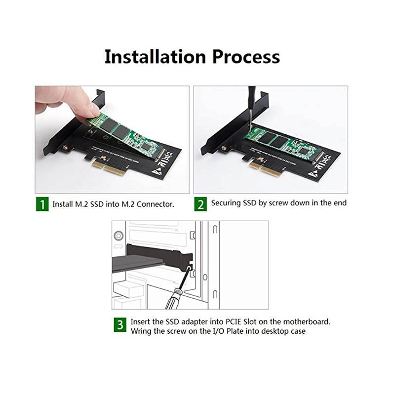 NVMe to PCIe Adapter NVMe MKey AHCI NVMe SSD to PCIe 30 x4 Adapter Support PCIe 2280 2260 2242 Samsung PM961 960EVO SM961 PM951sm951 870 Intel 600P liteon T10 SSD PCIe NVMe Adapter