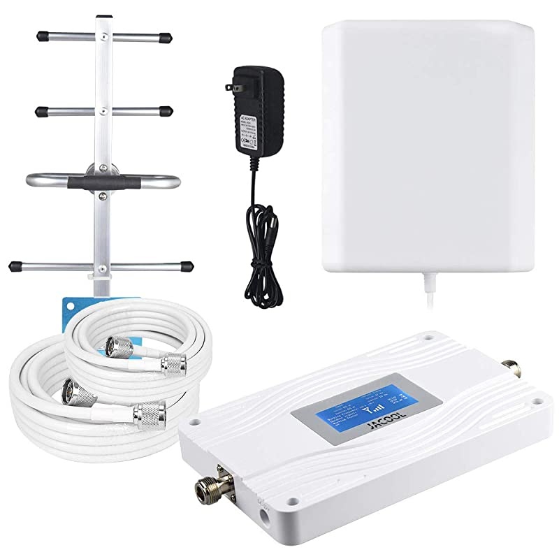 Cell Phone Signal Booster Kit|Up to 5,000 Sq Ft|Boost 4G LTE 700Mhz Band 13 Data Signal for Home and Office|No More Dropped Calls|FCC Approved