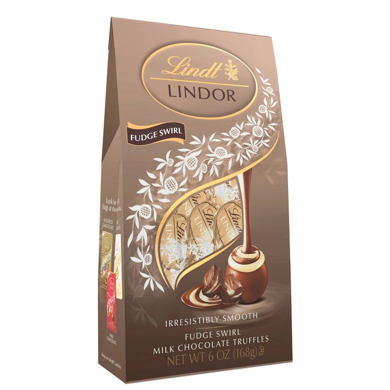 Lindt Lindor Fudge Swirl Milk Chocolate Truffles - 6.0oz