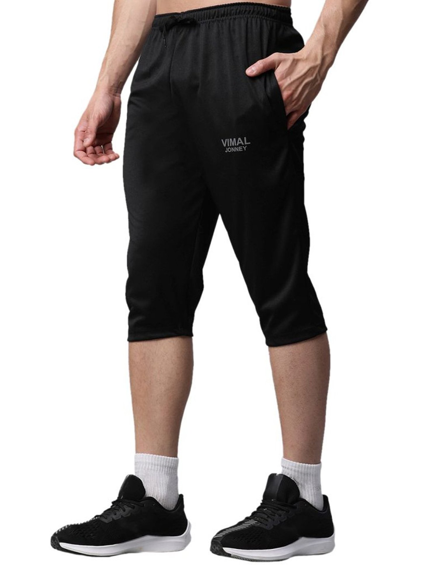 Vimal Jonney Black Regular Fit Shorts