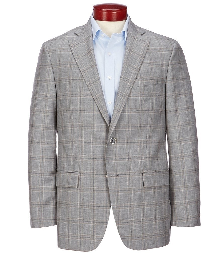 Murano Interstellar Collection Slim-Fit Checked Suit Separates Blazer