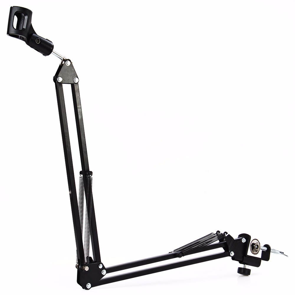 NB-35 Desktop Table Tripod Microphone MIC Stand Holder with Clip Microphone Stand Holder for Mounting on PC Laptop Notebook