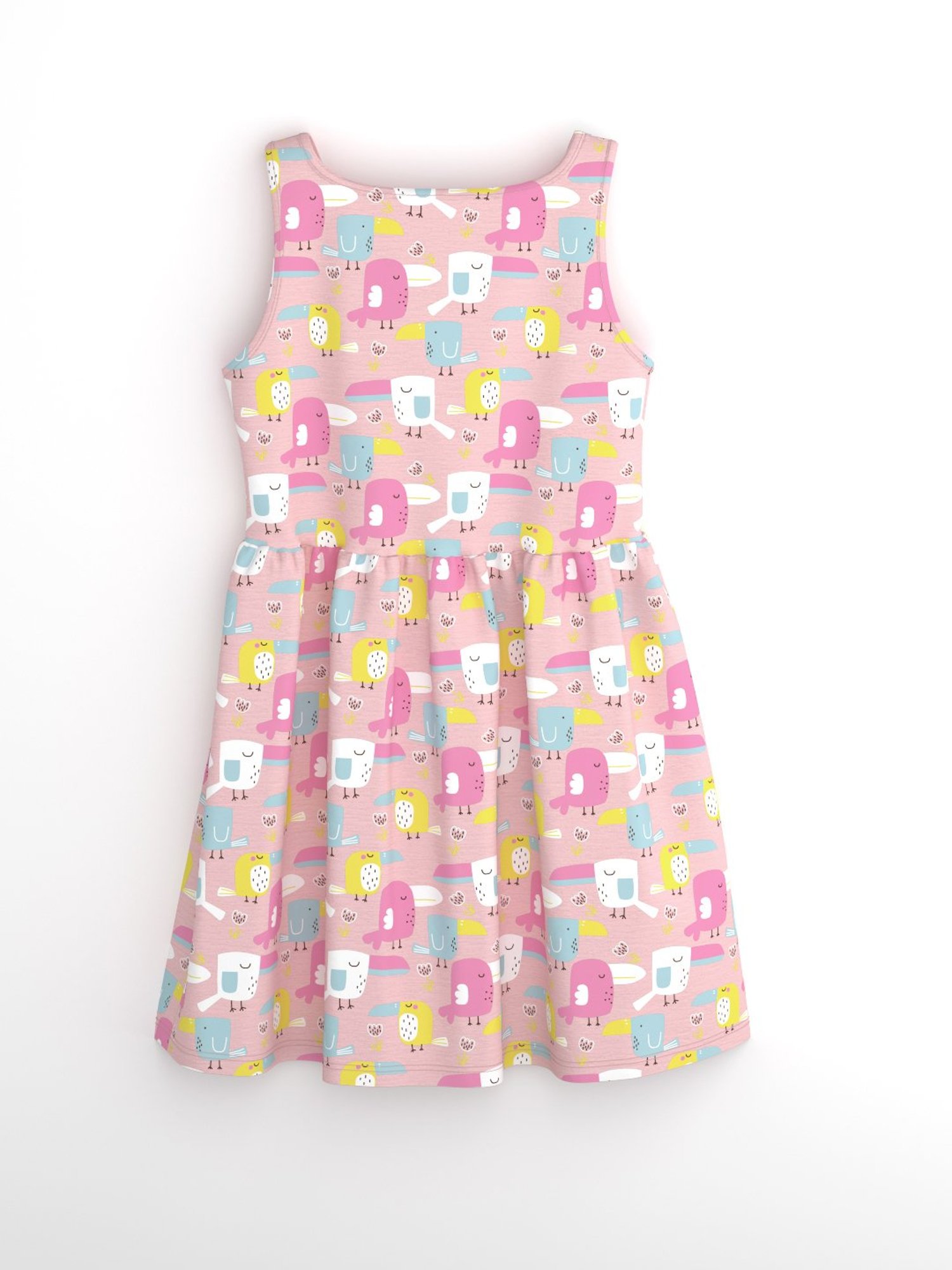 Nauti Nati Kids Pink Printed Dress