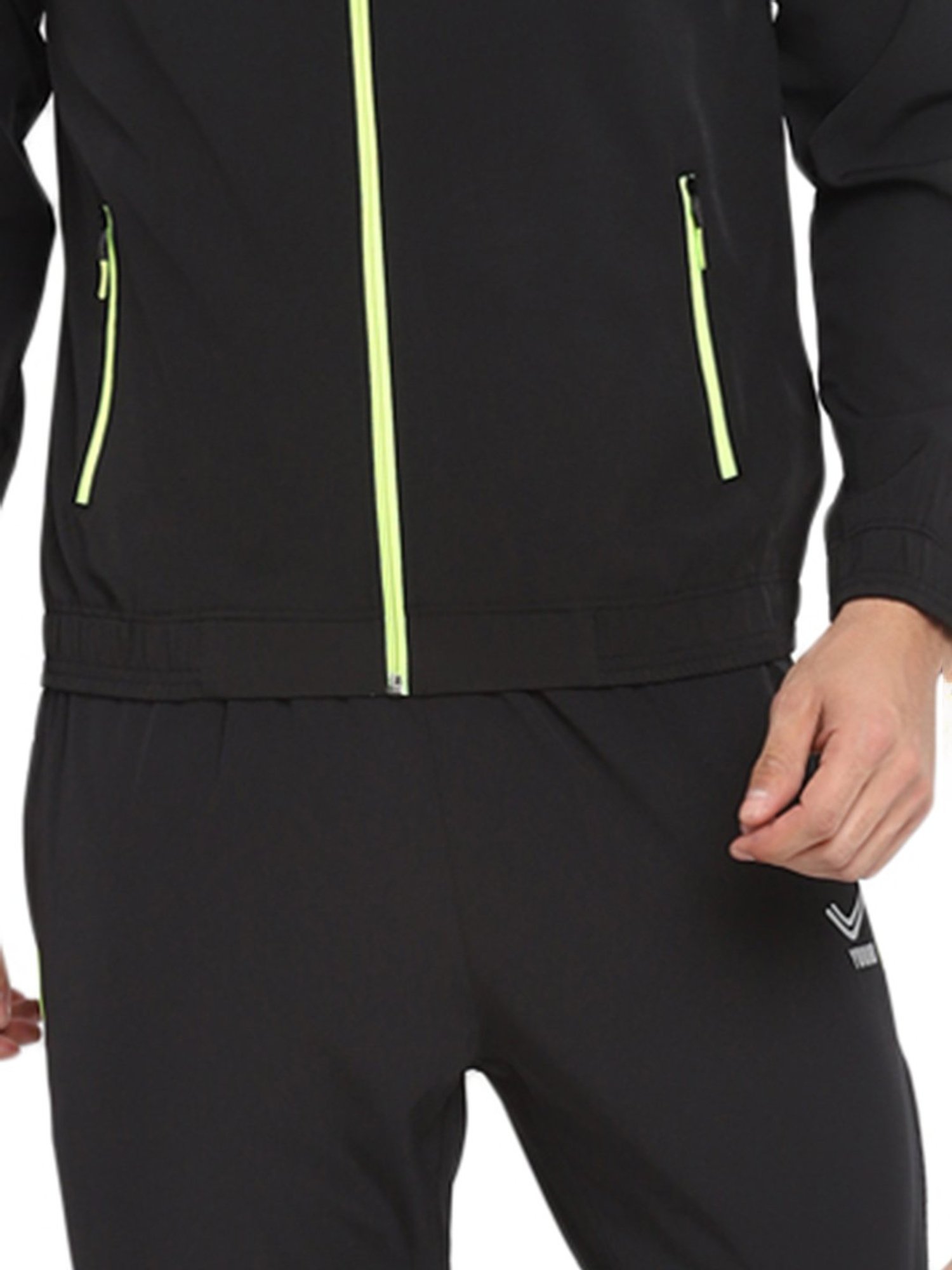 Yuuki Black Regular Fit Tracksuit
