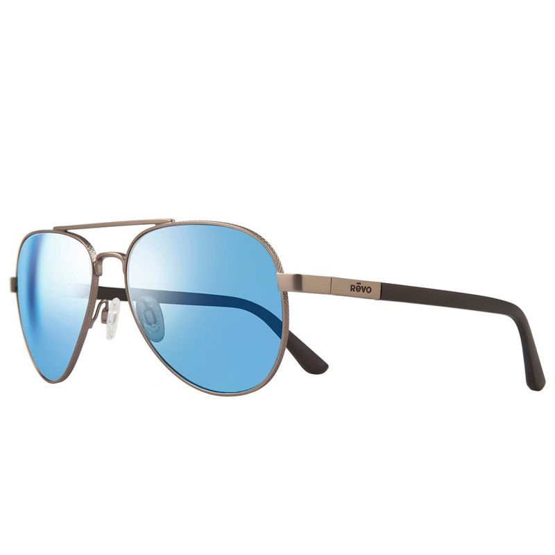 Revo Raconteur RE 1011 00 BL Unisex Aviator Polarized Sunglasses Gunmetal 58mm