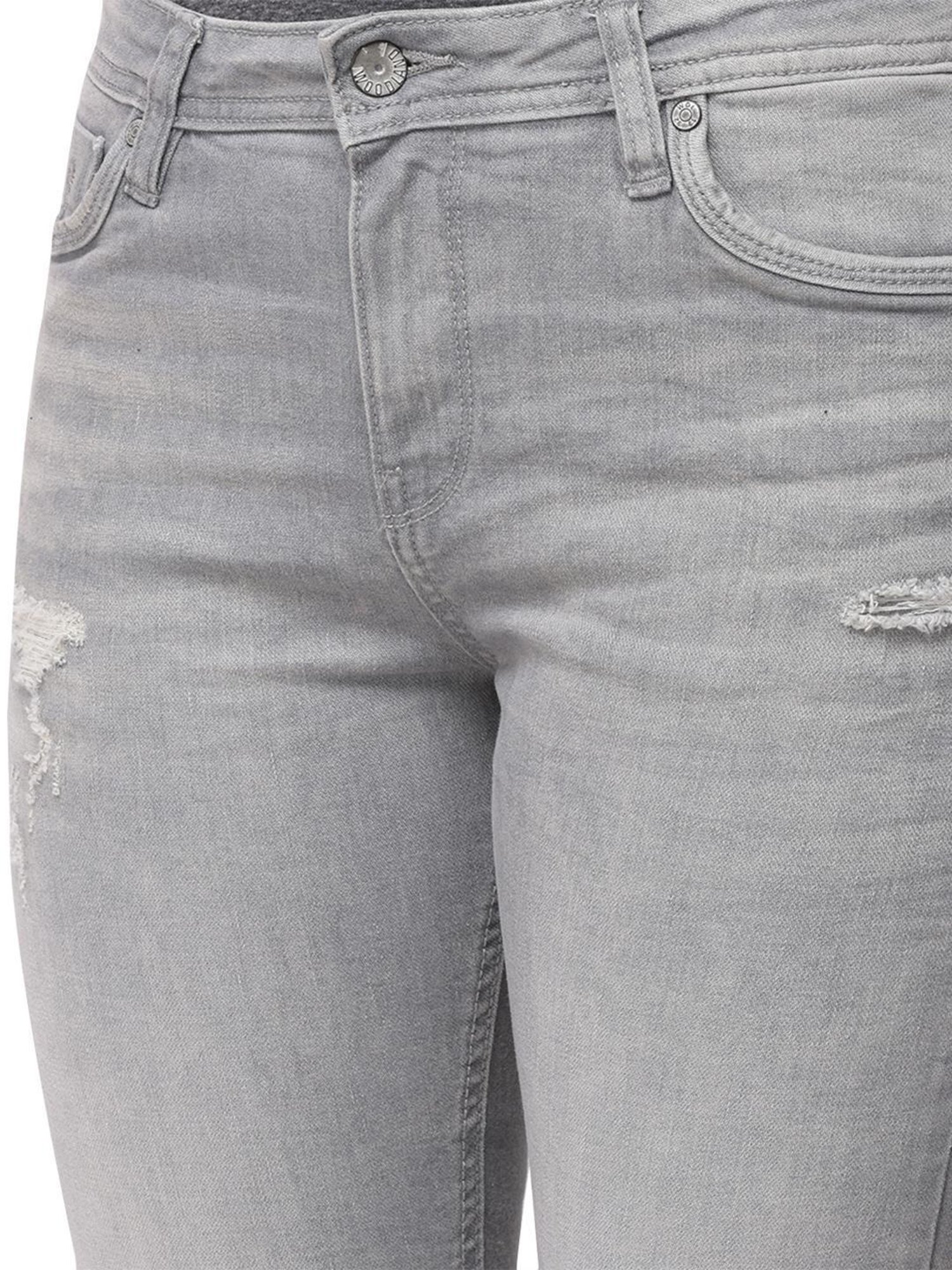 Woodland Light Grey Skinny Fit Jeans