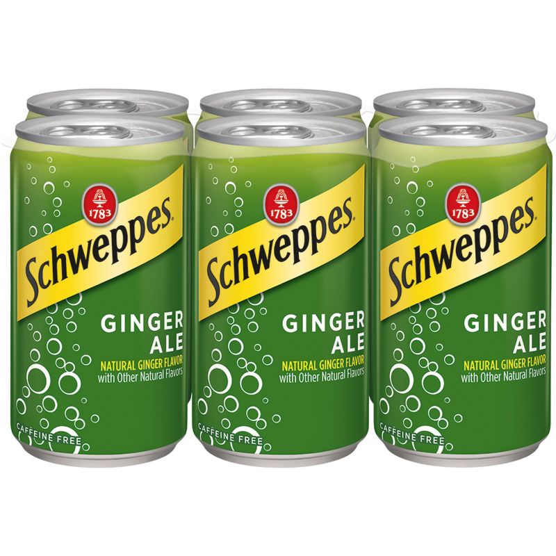 Schweppes Ginger Ale - 6pk/7.5 fl oz Cans
