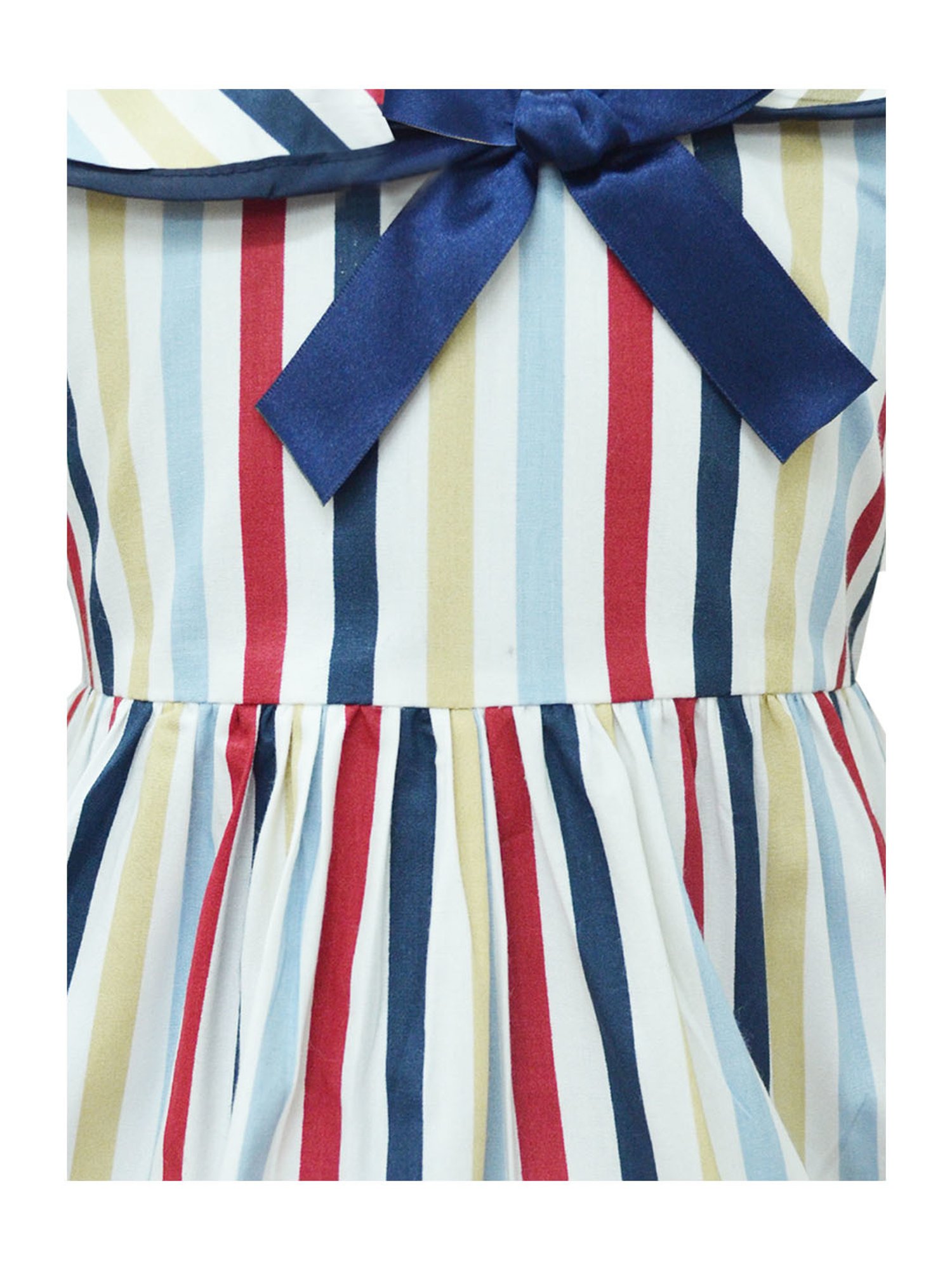 A.T.U.N. Multicolor Striped Full Sleeves Dress