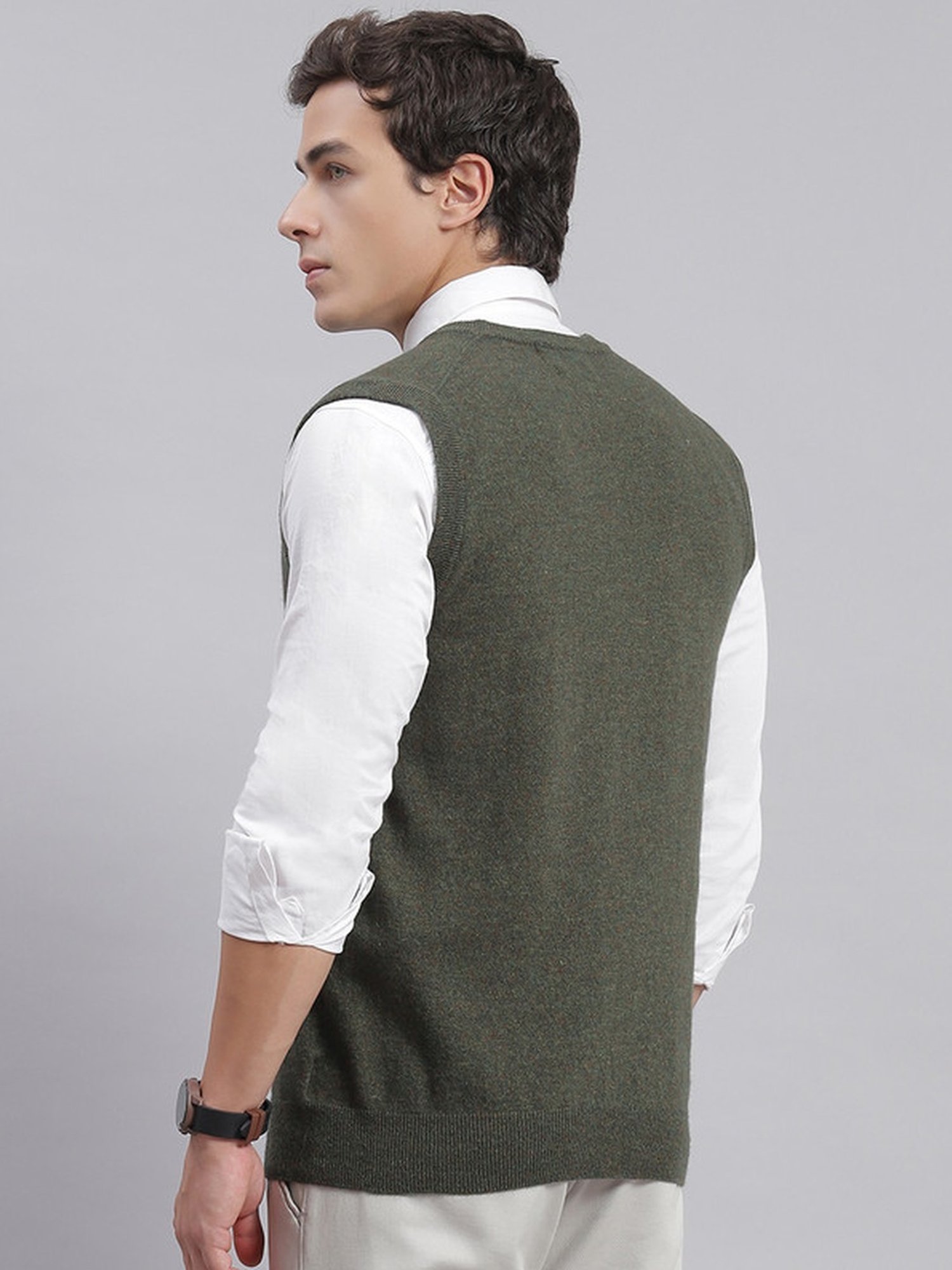 Monte Carlo Green Regular Fit Sweater