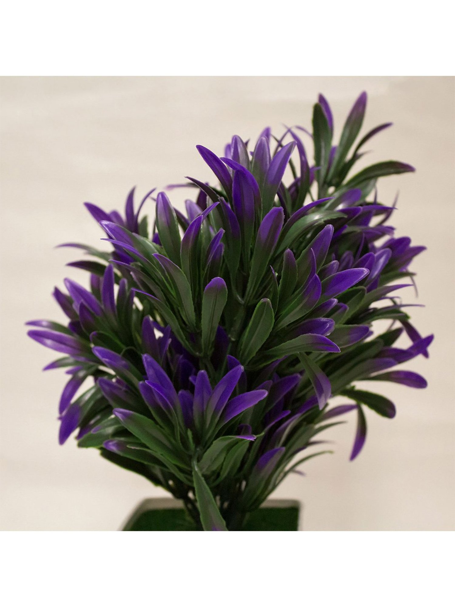 Amflix Purple Artificial Bonsai Plant With Pot