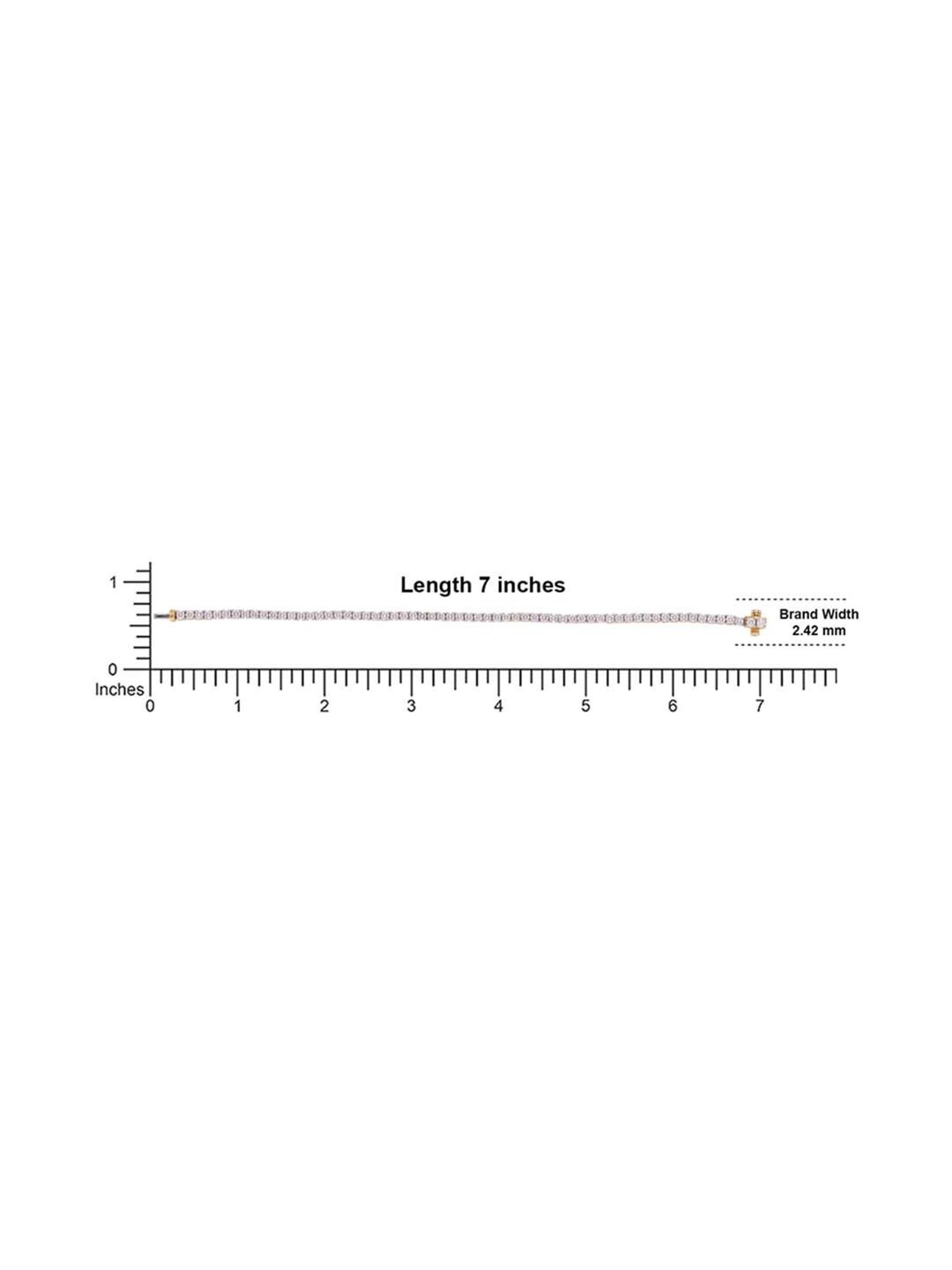 Candere by Kalyan Jewellers BIS Hallmark 18K Yellow Gold and Certified Diamonds Bracelet