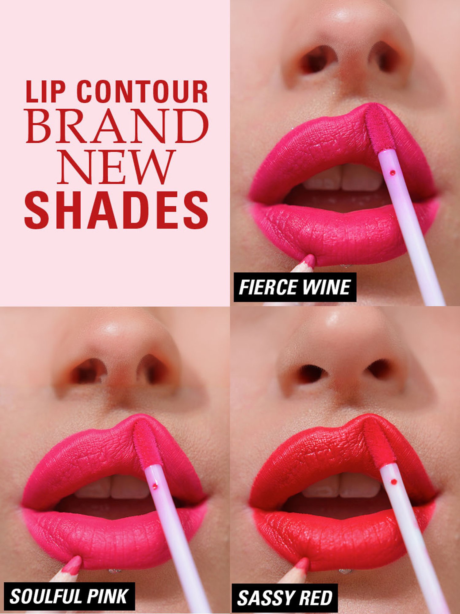 Makeup Revolution Lip Contour Kit Fierce Wine