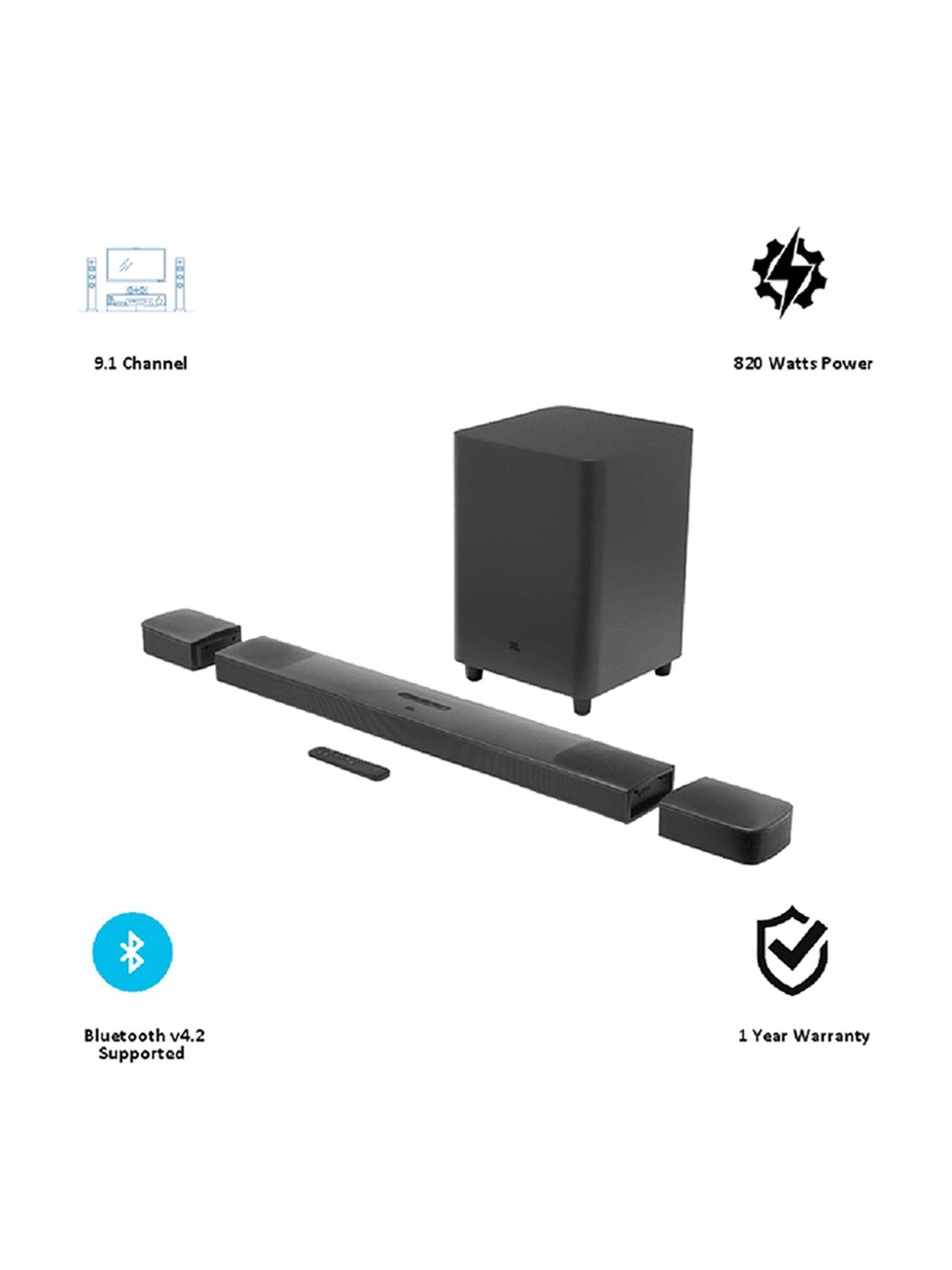 Portronics Decibel 24 | 10W Bluetooth Soundbar Speaker With In Built Mic (Black)