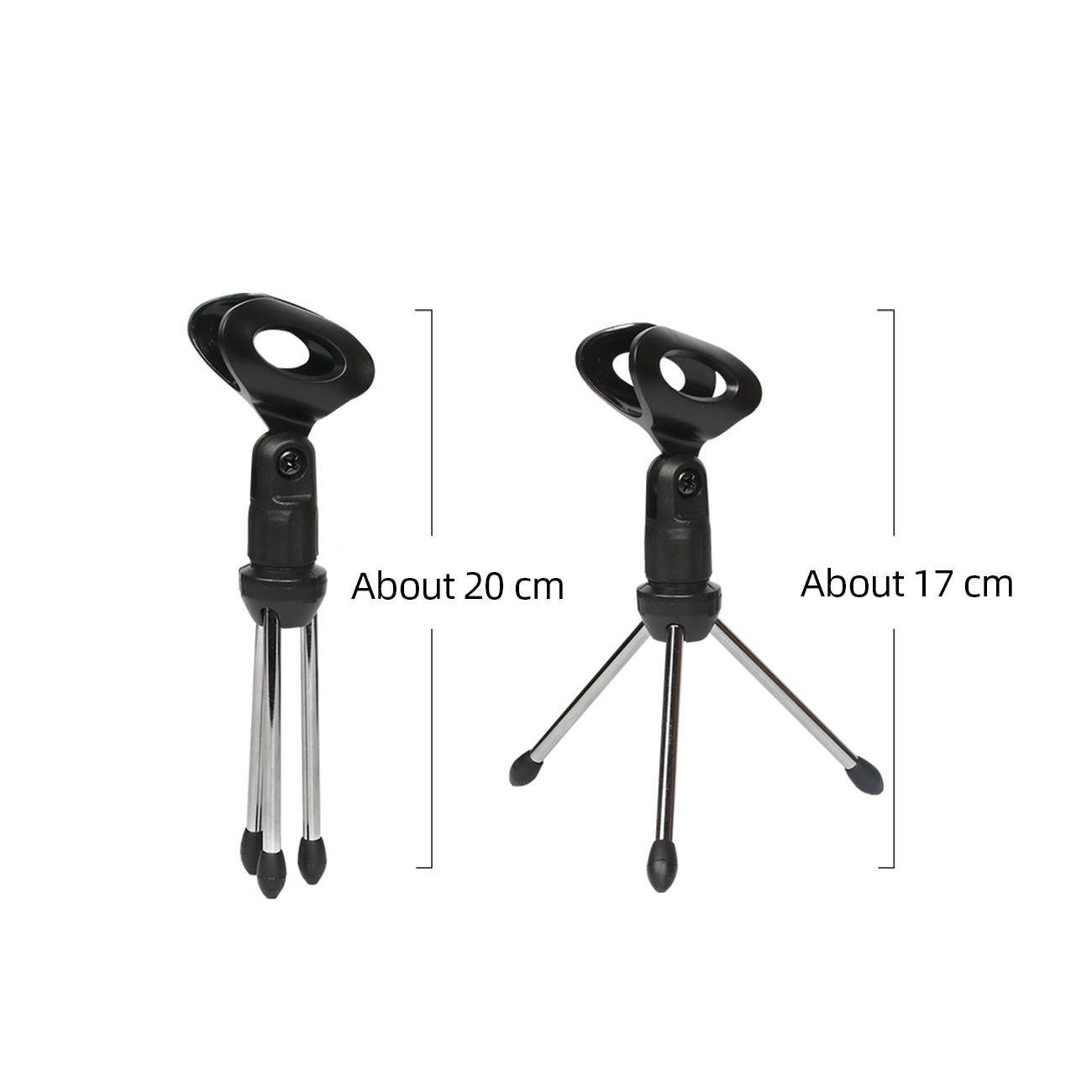 Depusheng Mini Portable Table Tops Microphone Tripod Zinc Alloy Mic Stand Bracket Desktop Adjustable Microphones Tripods Holder