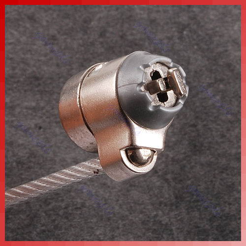 5.9ft/1.8m Laptop Notebook PC Lock Security 2 Keys Anti-theft Security Chain Cable