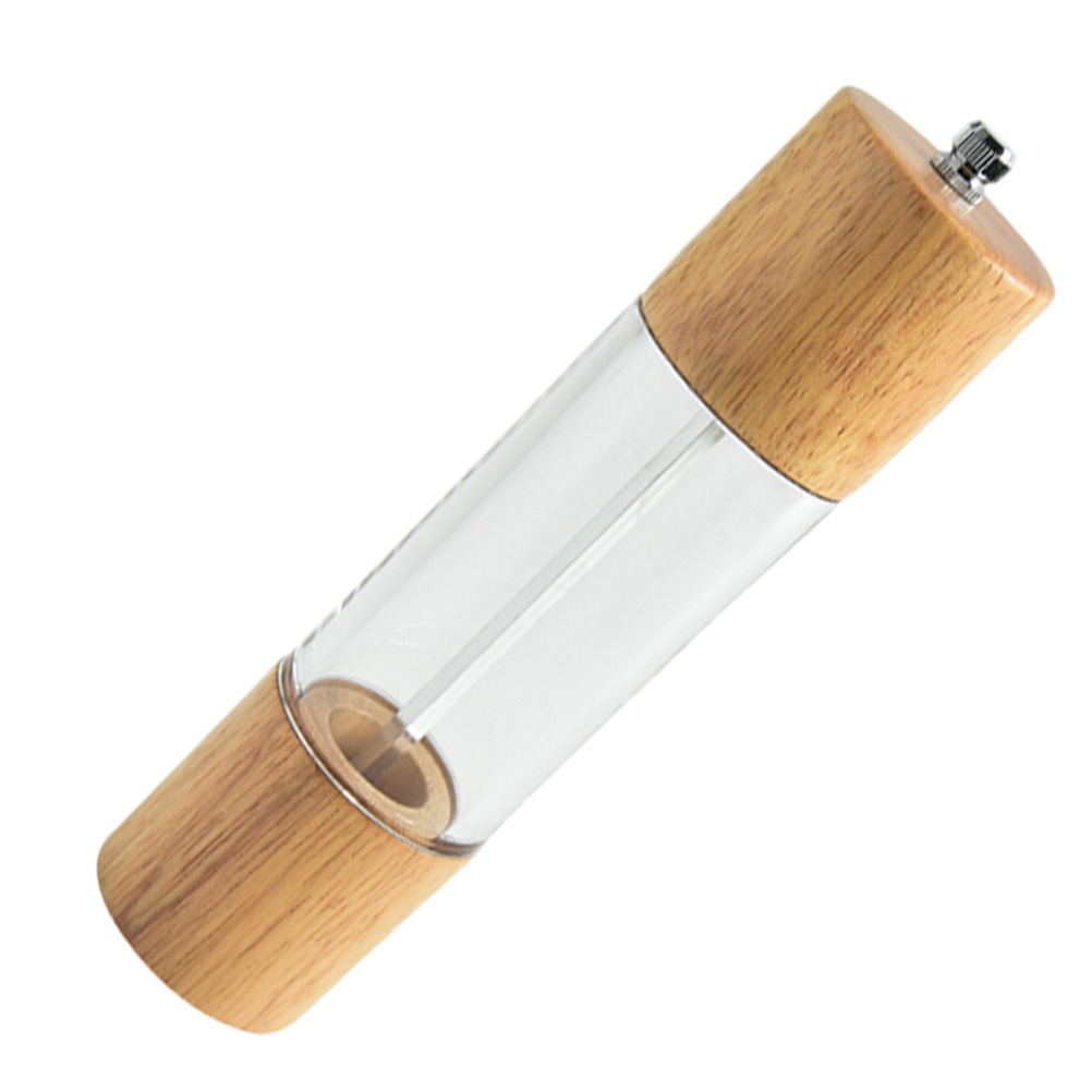 1pc Pepper Mills Storage Container Transparent Pepper Grinder Seasoning Bottle