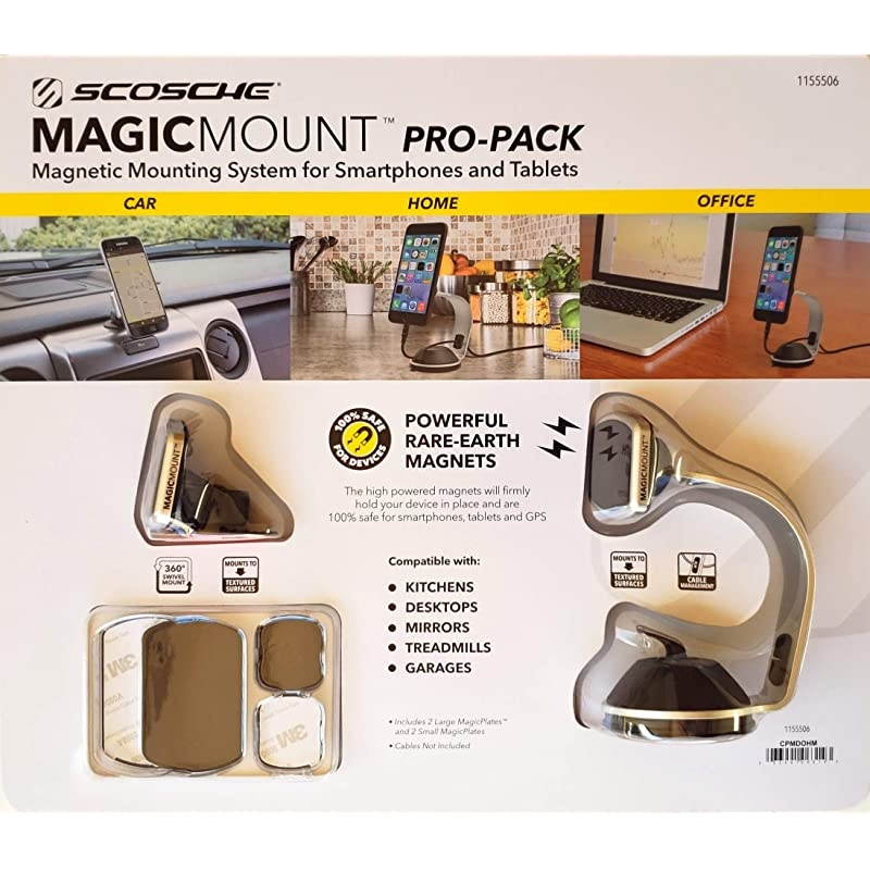 MagicMount ProPack Universal Fit Magnetic Mounting System for Smartphones and Tablets