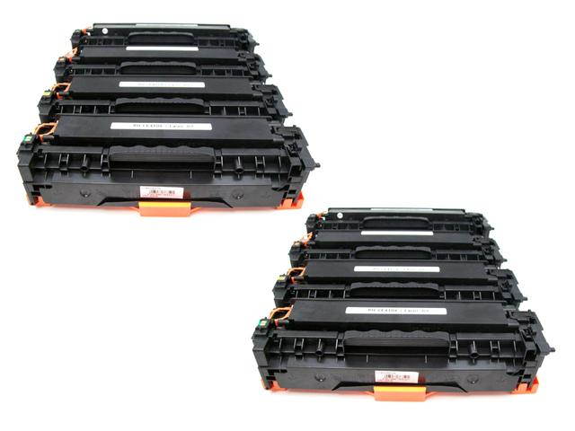 8PK [ CE410A CE411A CE412A CE413A ] 410A 411A 412A 413A Toner Cartridge SET for HP Laserjet Pro 300 - 400 Color MFP M351 MFP M375 MFP M375nw M451 M451dn M451nw MFP M475 MFP M475dn MFP M475dw
