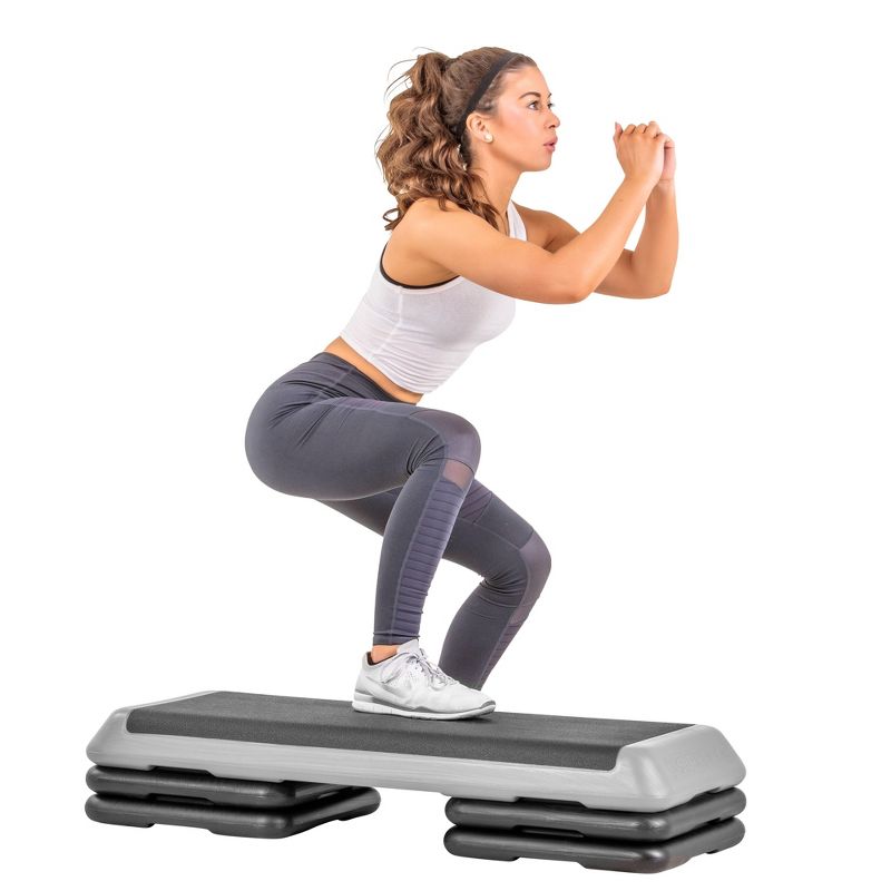 Escalade Sports Health Club Freestyle Aerobic Platform Step Deck - Gray