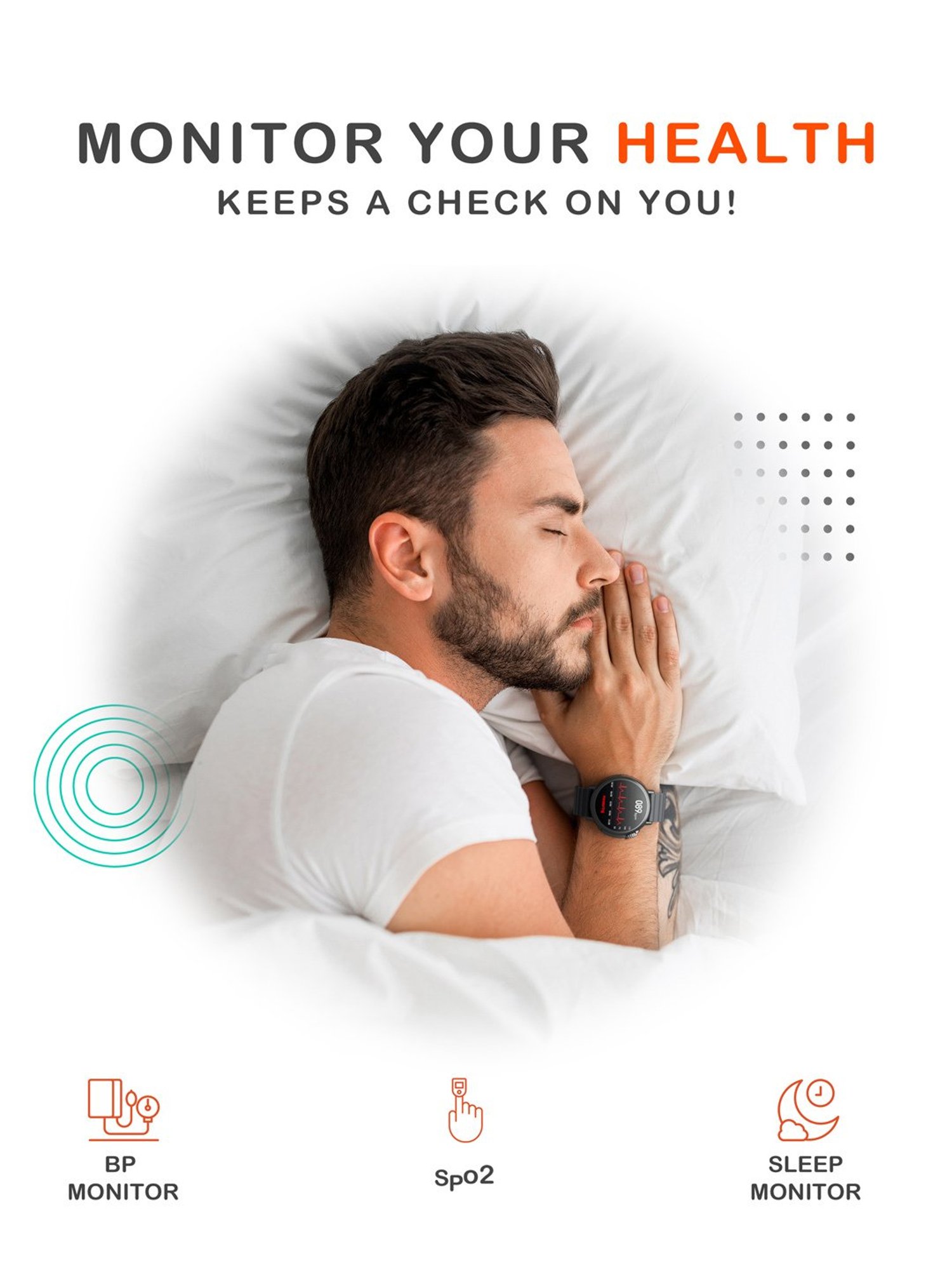 Hammer Active 3.0, 1.39 inch Bluetooth Calling Smartwatch with Always On Display (Pop Orange)