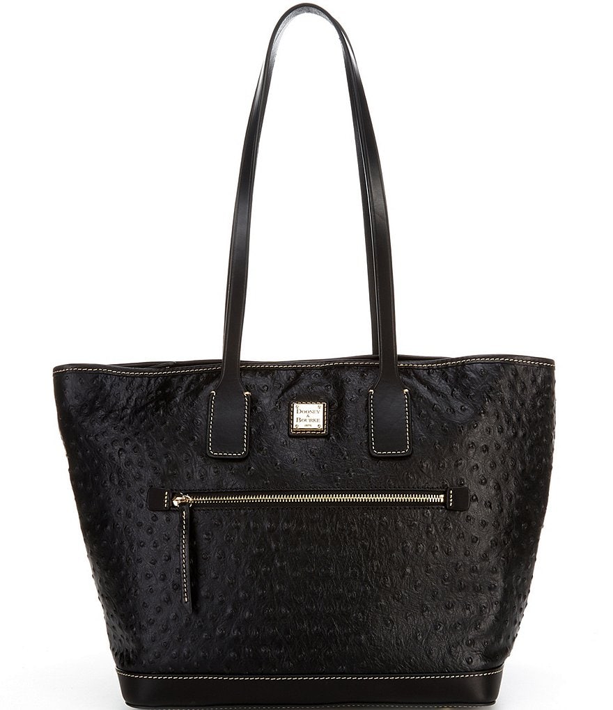 Dooney & Bourke Ostrich Collection Leather Tote Bag