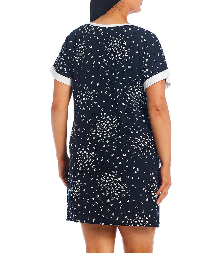 Rya Plus Darling Scoop Neck Charmeuse & Lace Solid Chemise